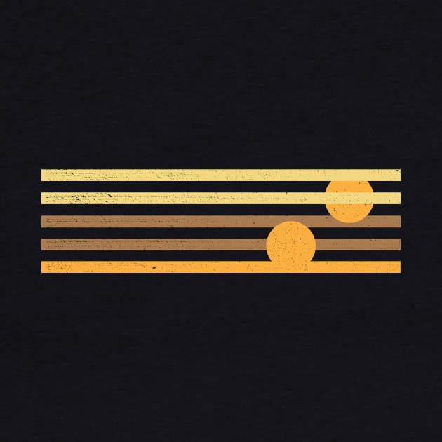 Retro 70s Sunset Lines by Vanphirst